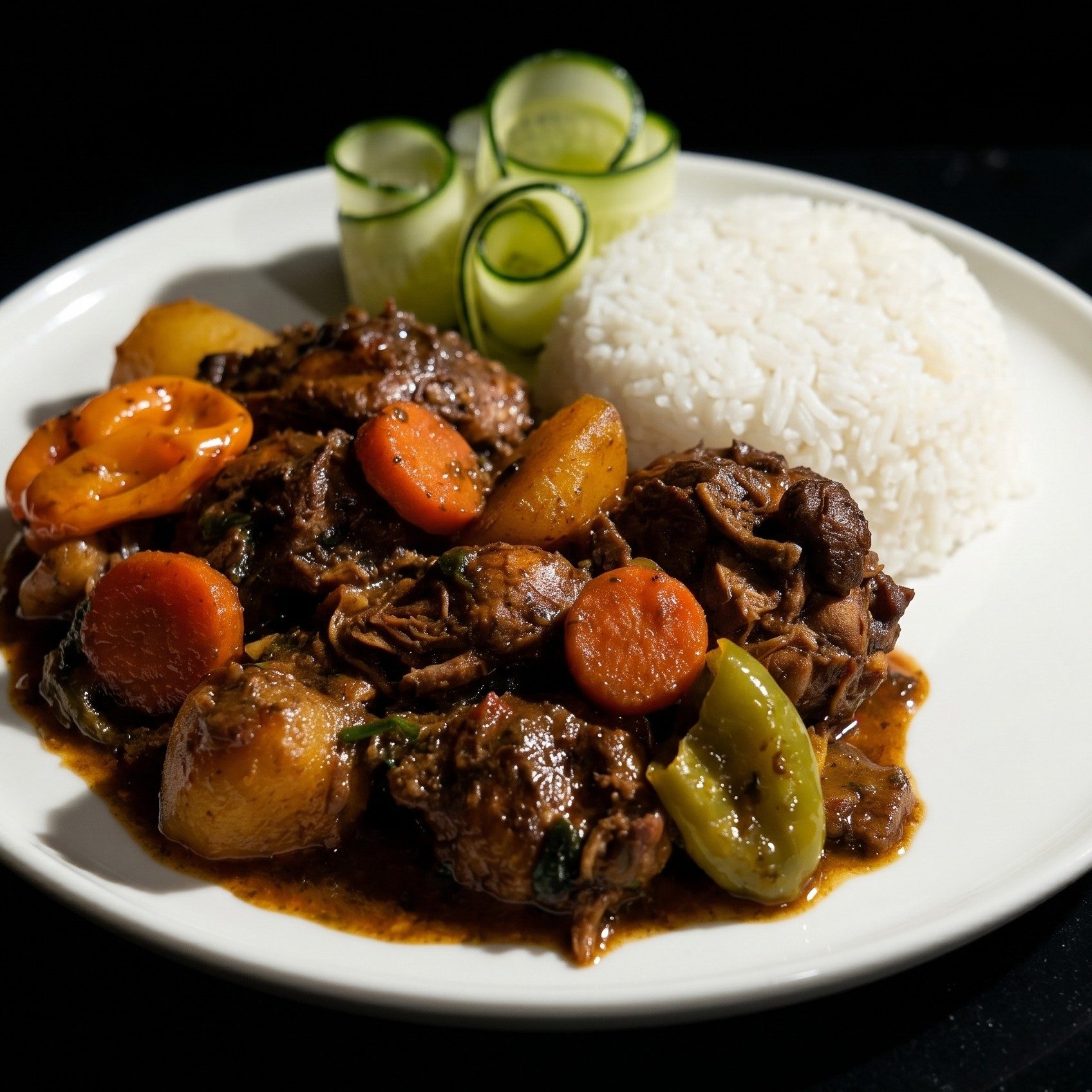 Stew Chicken.